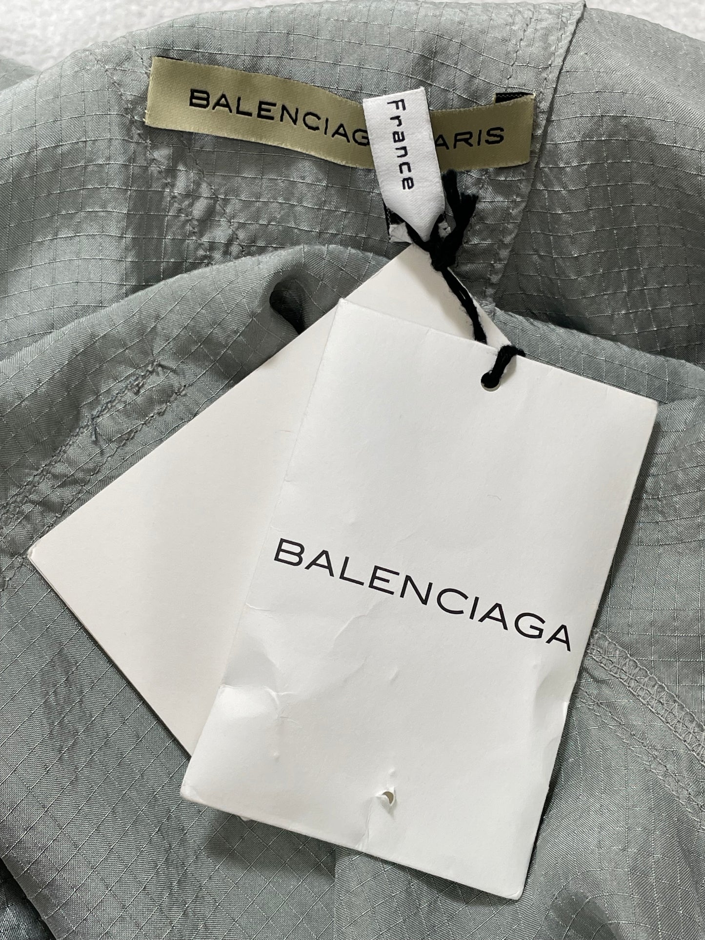 2003 Balenciaga by Nicolas Ghesquière Unisex Gray Silk Jumpsuit Overalls