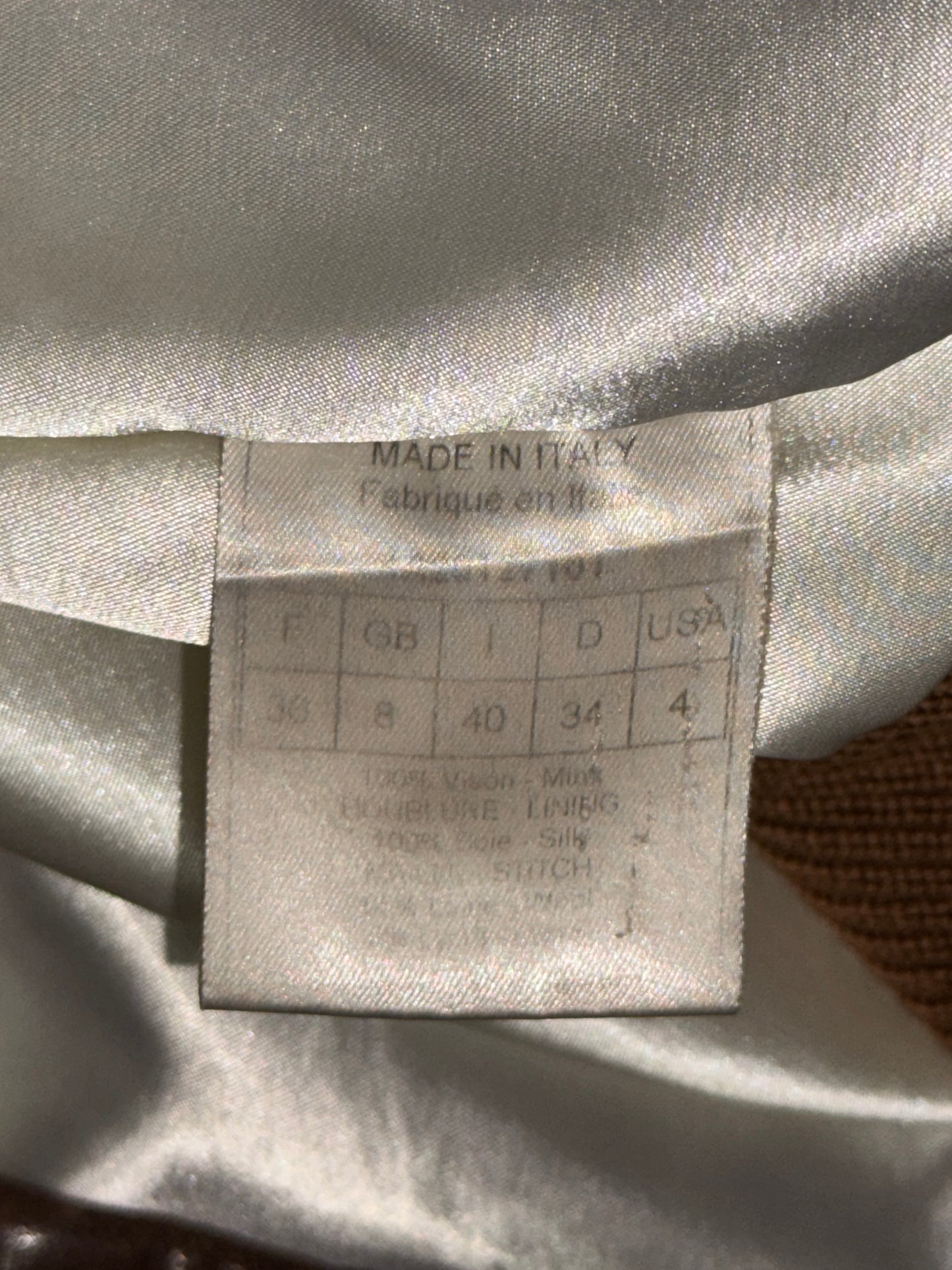 F/W 2004 Christian Dior x John Galliano Brown Mink Fur Bomber Jacket Coat