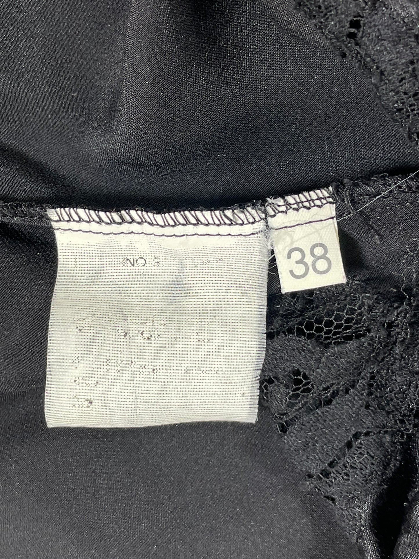 C. 2003 Ermanno Scervino Black Silk Satin Lace Mini Slip Dress
