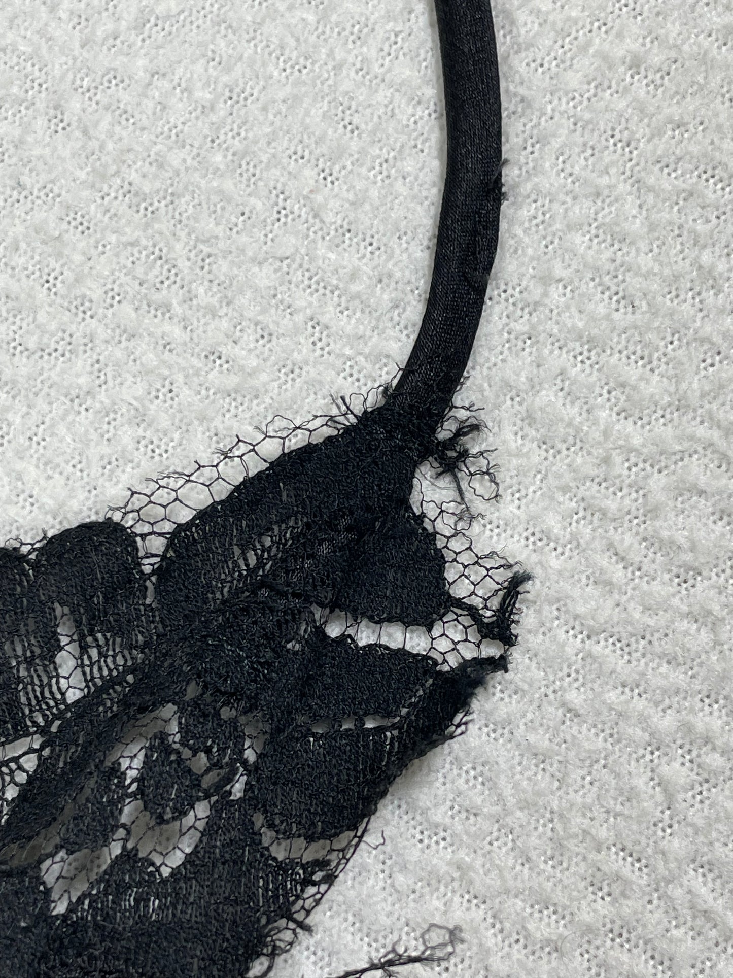 C. 2003 Ermanno Scervino Black Silk Satin Lace Mini Slip Dress
