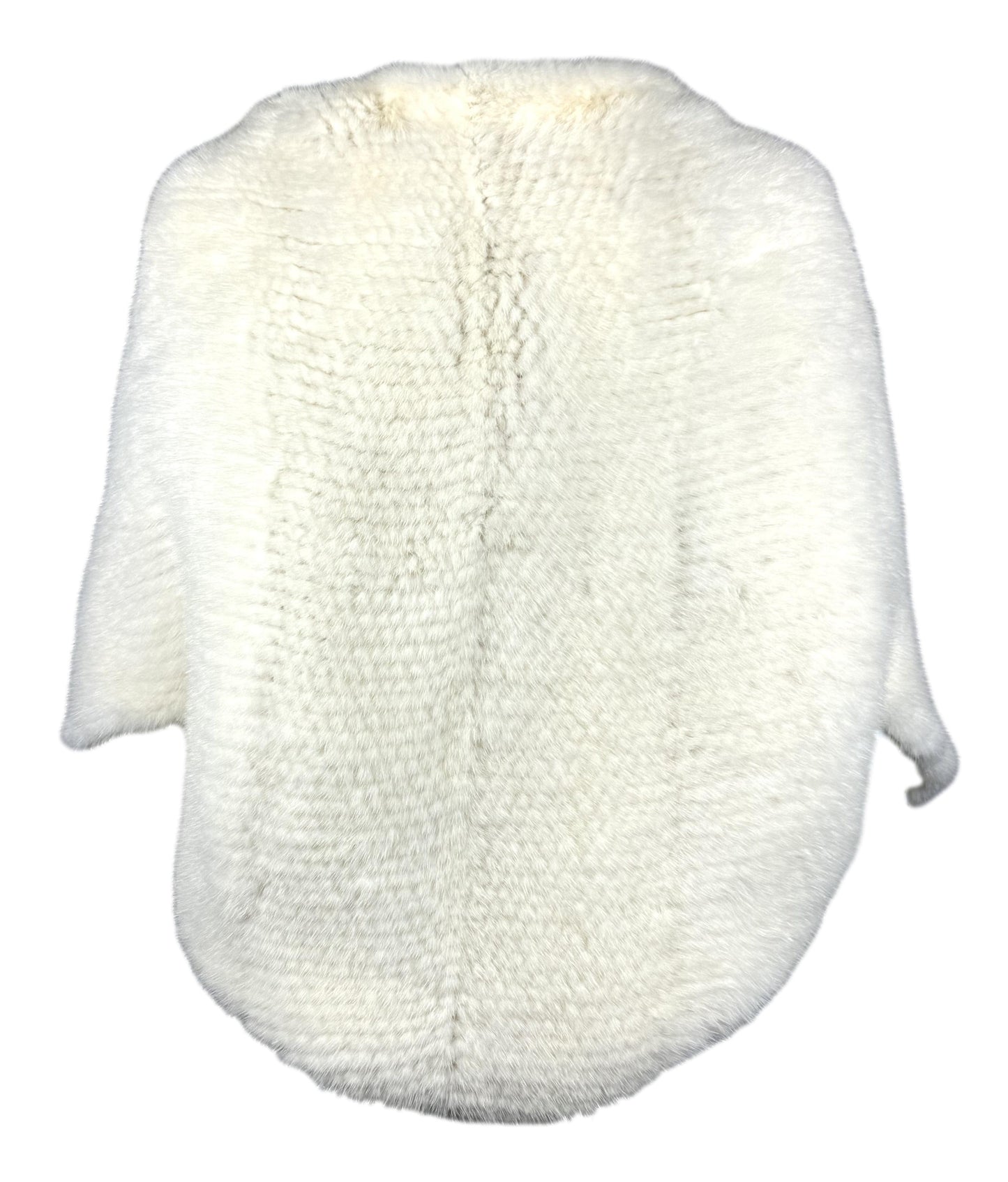 C. 2003 Christian Dior by John Galliano Winter White Mink Fur 20's Style Cape Coat