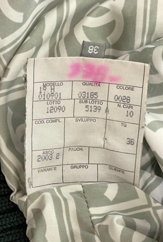 F/W 2003 Chanel by Karl Lagerfeld Runway Cropped Green Puffer Bomber Jacket Coat