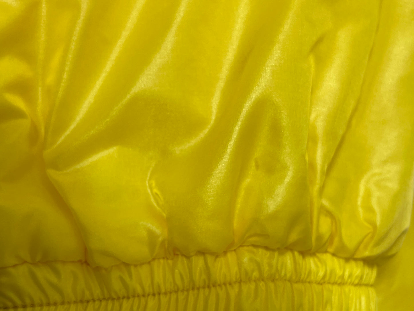 F/W 2003 Dolce & Gabbana Runway Neon Yellow Hooded Cropped Baggy Jacket