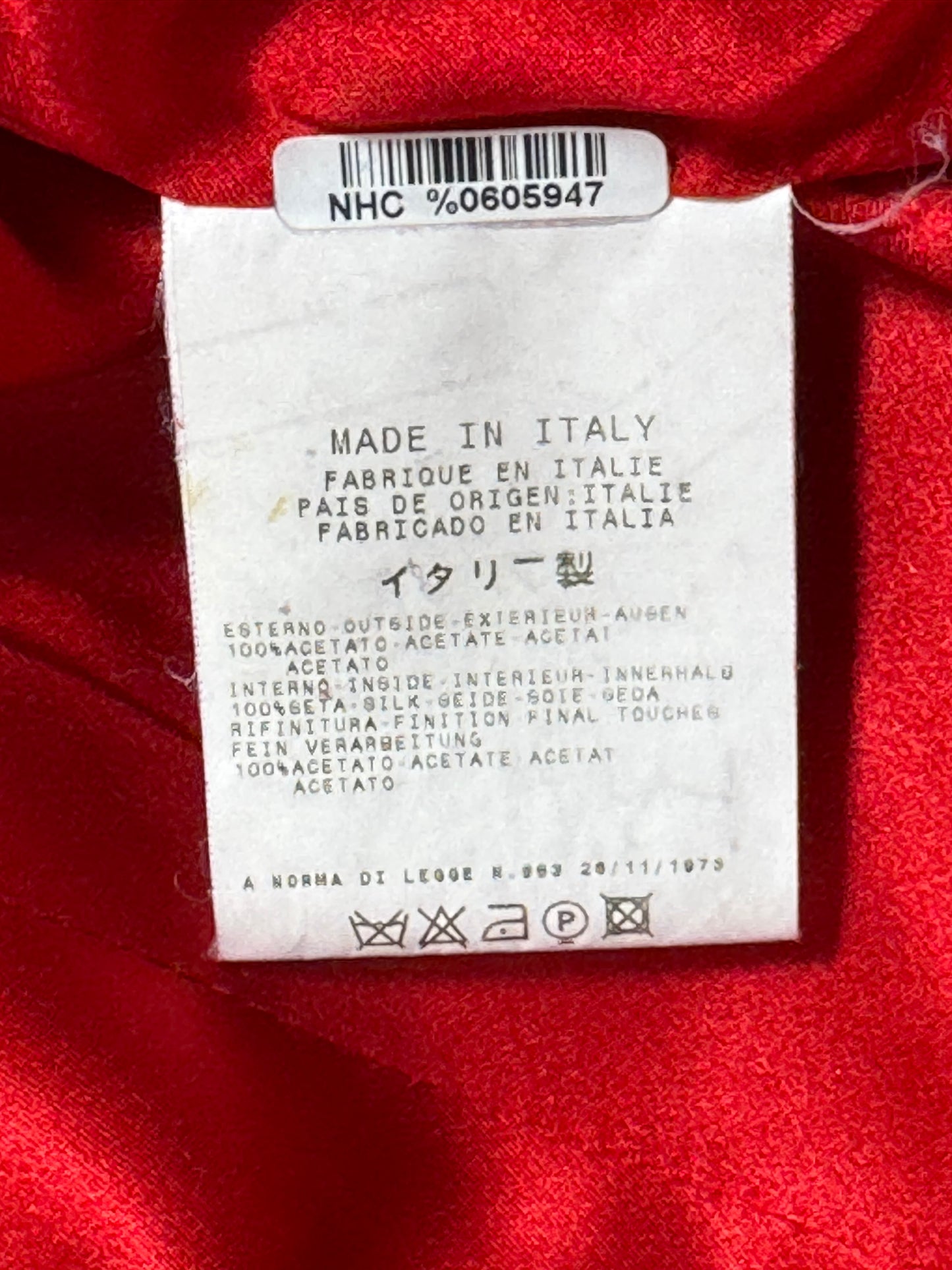 F/W 2003 Gianfranco Ferre Runway Red Silk Satin High Collar Fitted Maxi Coat Dress Jacket