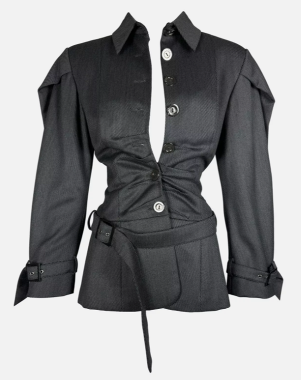 S/S 2003 Christian Dior by John Galliano Haute Couture Military Style Jacket