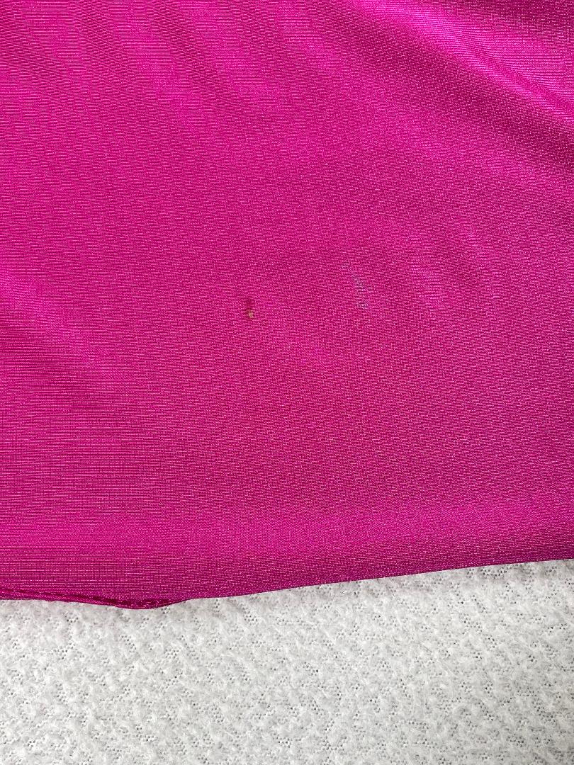 2003 Christian Dior by John Galliano Hot Pink Crystal Buckle Crop Top & Maxi Skirt Set