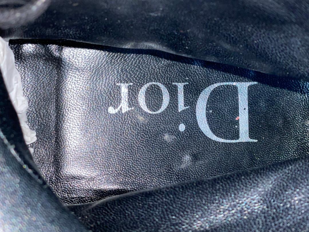 2004 Christian Dior x John Galliano Black Rasta Combat Boots Dog Tag & Buckles 41/10