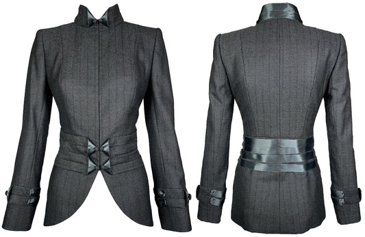 F/W 2004 Christian Dior by John Galliano Haute Couture 1940's Style Old Hollywood Military Jacket