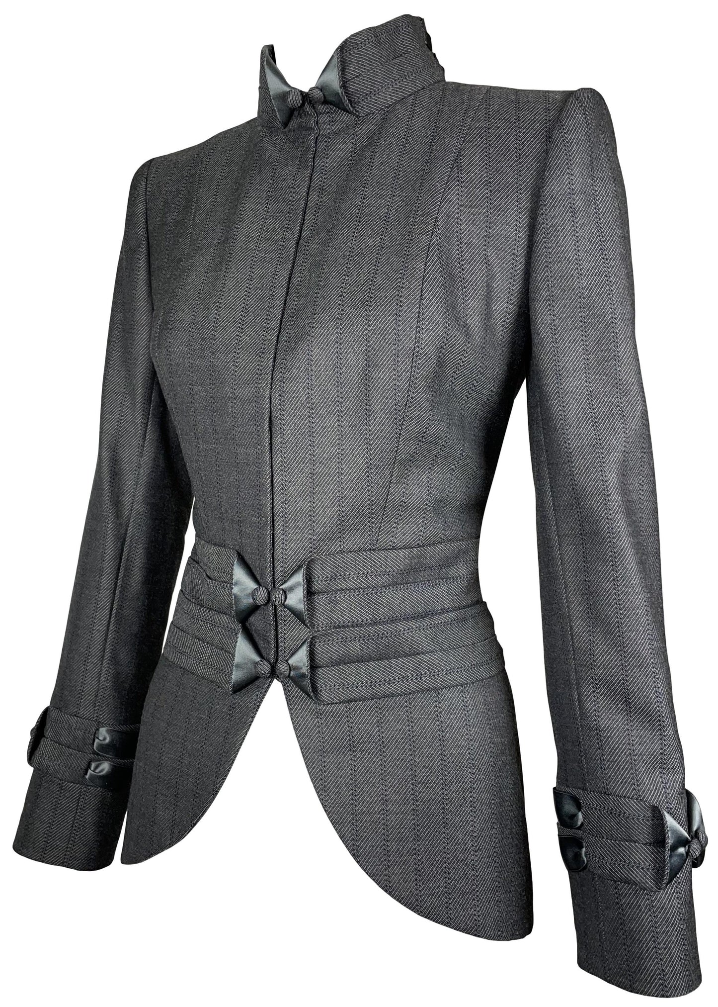 F/W 2004 Christian Dior by John Galliano Haute Couture 1940's Style Old Hollywood Military Jacket