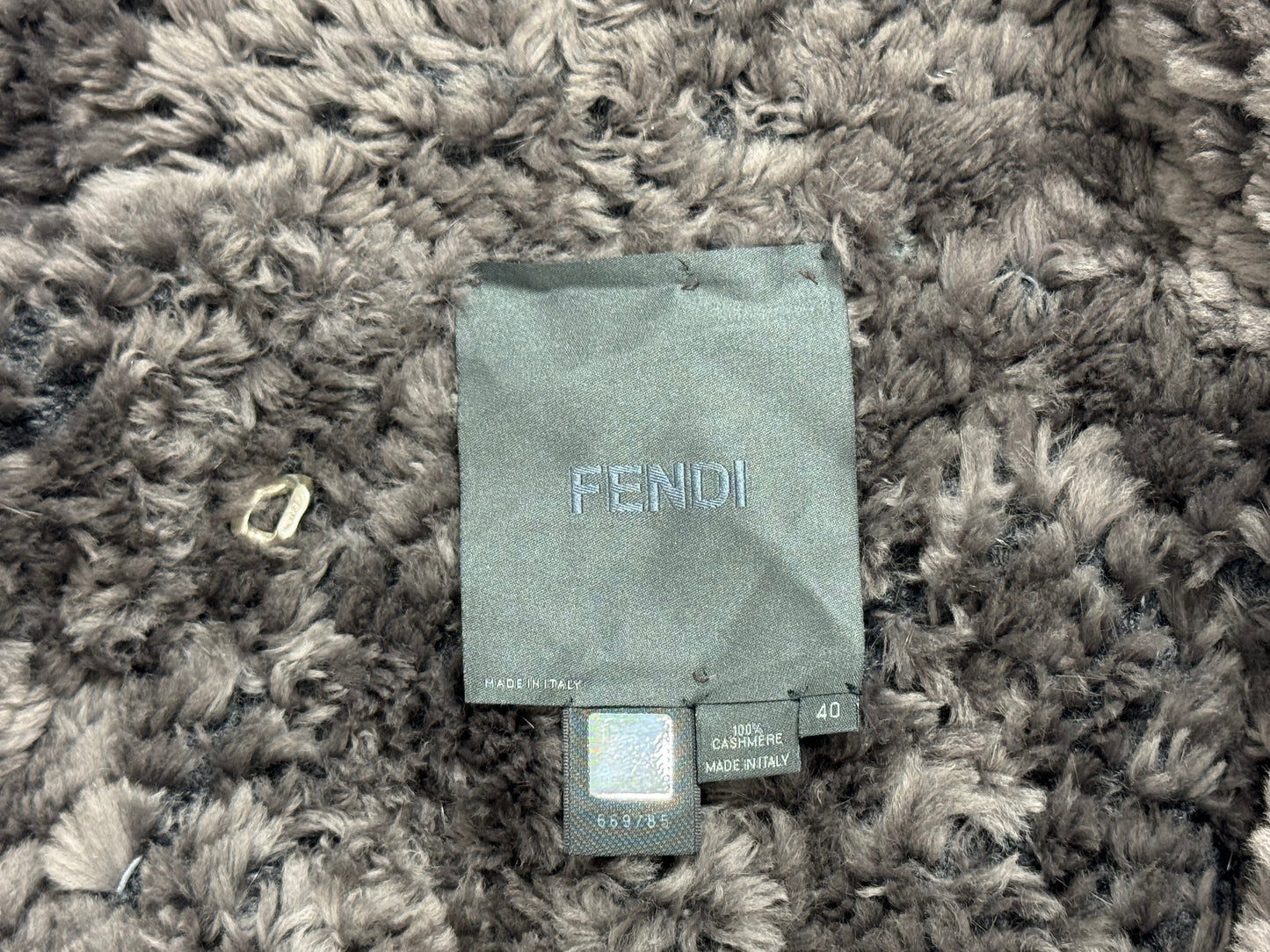 F/W 2004 Fendi by Karl Lagerfeld Runway Gray Fur Baggy Kimono Long Coat Jacket