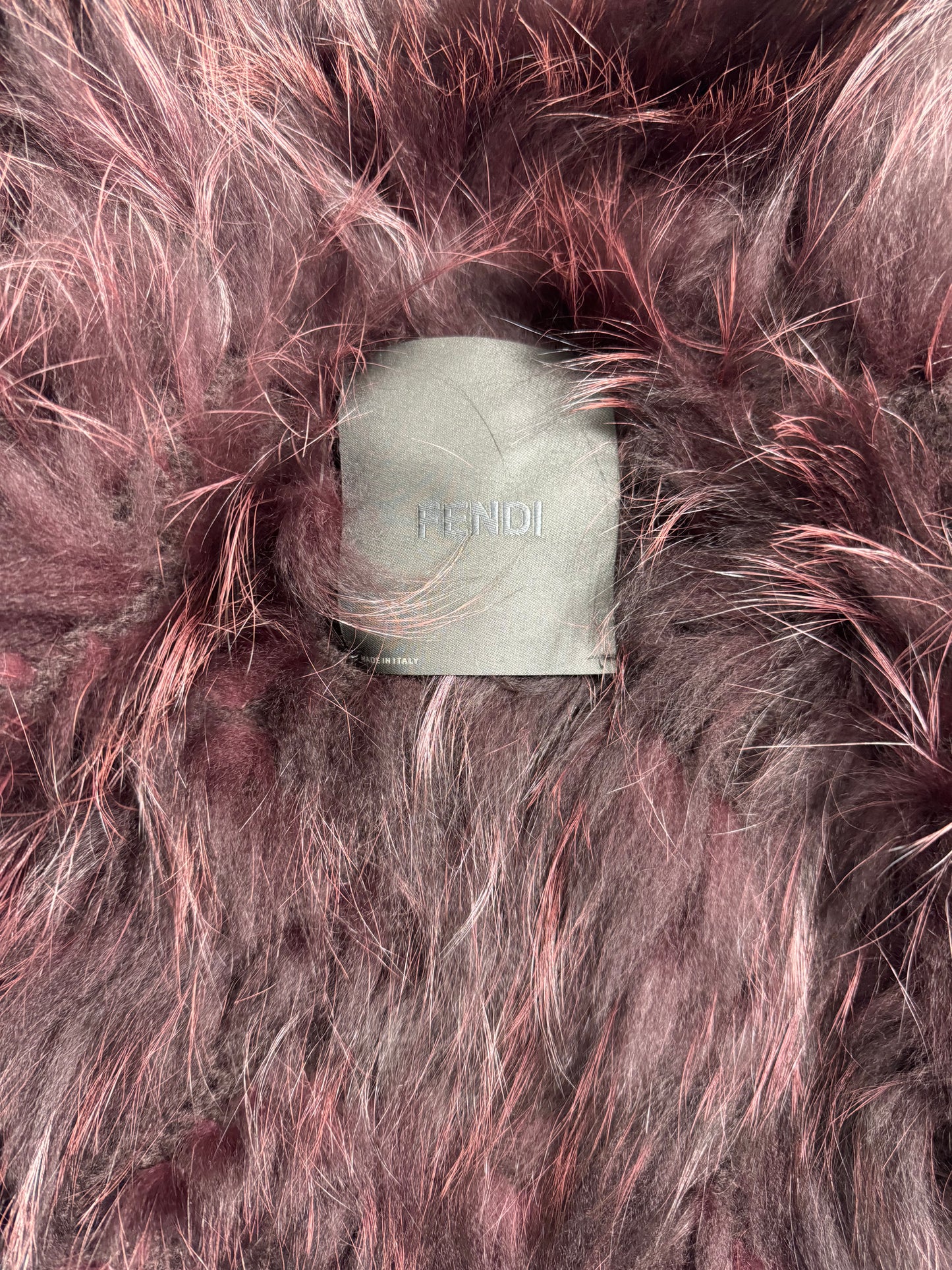 F/W 2004 Fendi by Karl Lagerfeld Fox Fur Cropped Jacket & Matching Handbag