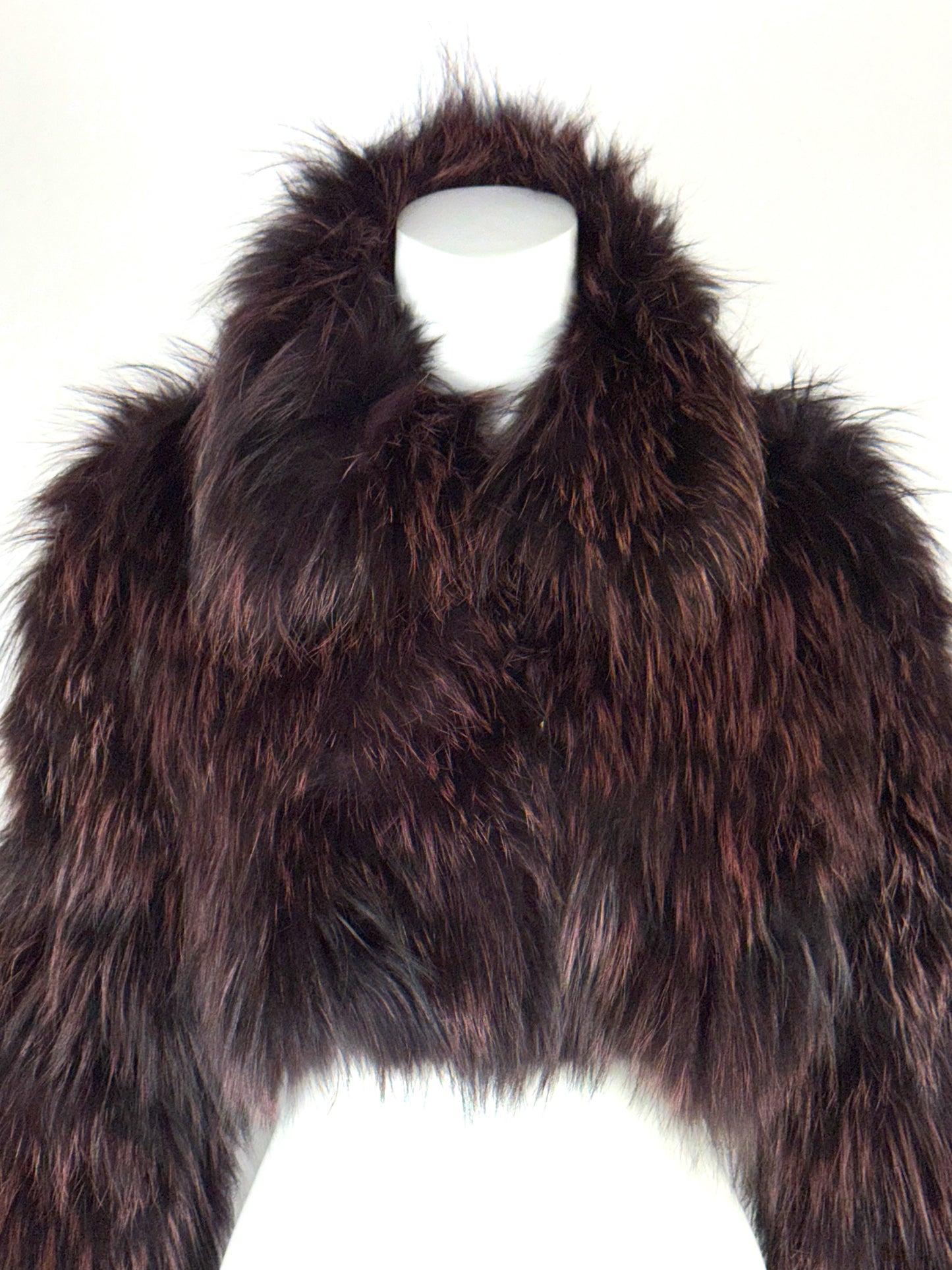 F/W 2004 Fendi by Karl Lagerfeld Fox Fur Cropped Jacket & Matching Handbag