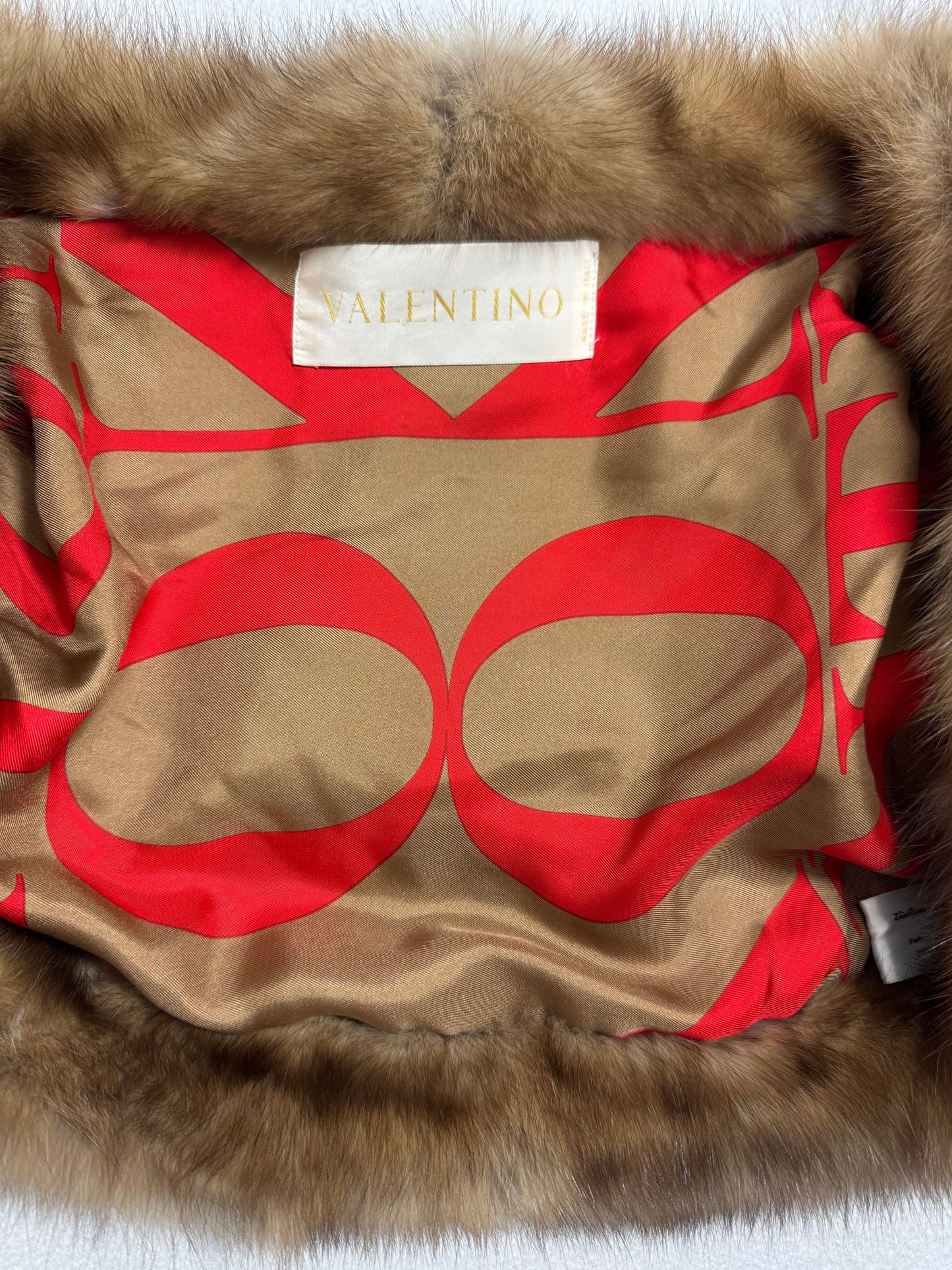 F/W 2004 Valentino Runway Chubby Sable Fur Cropped Jacket Shawl Top