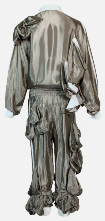 S/S 2004 Christian Dior by John Galliano Runway Baggy Jacket & Pants Tracksuit Jumpsuit