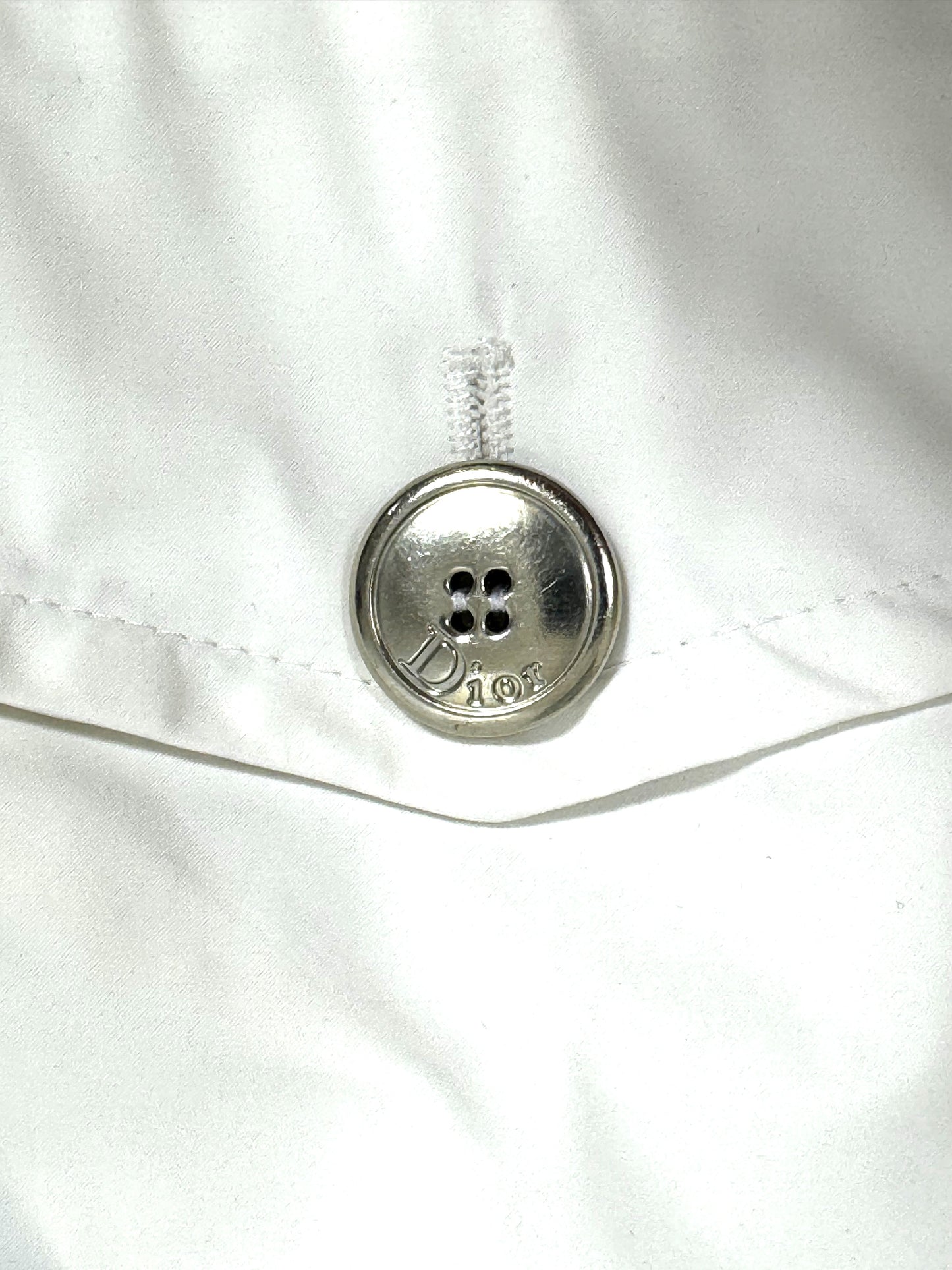 S/S 2004 Christian Dior by John Galliano White Cropped Trench Coat Jacket