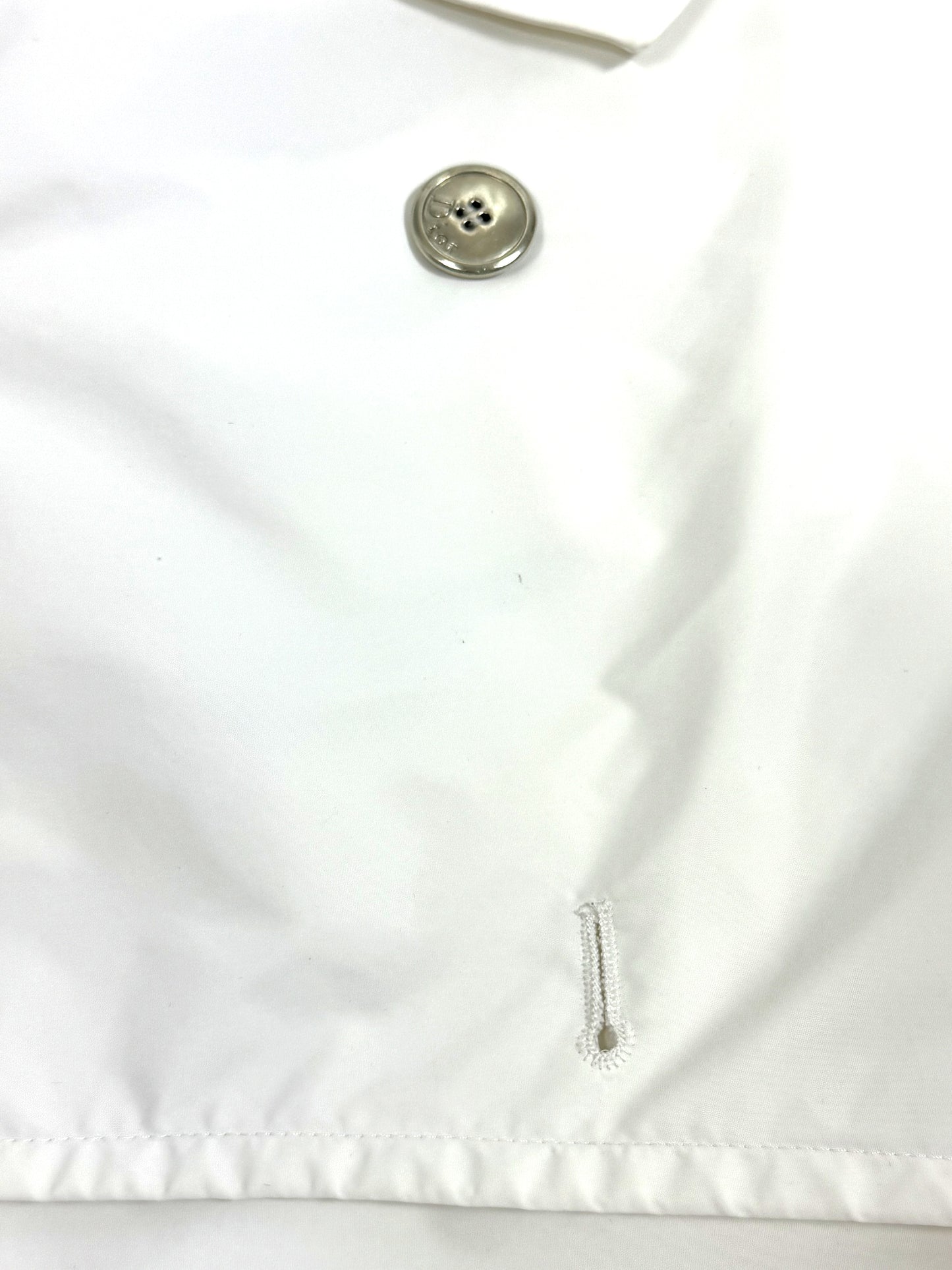 S/S 2004 Christian Dior by John Galliano White Cropped Trench Coat Jacket