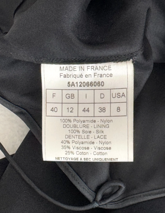 F/W 2005 Christian Dior x John Galliano Classic Black Satin 50's Style LBD Slip Dress