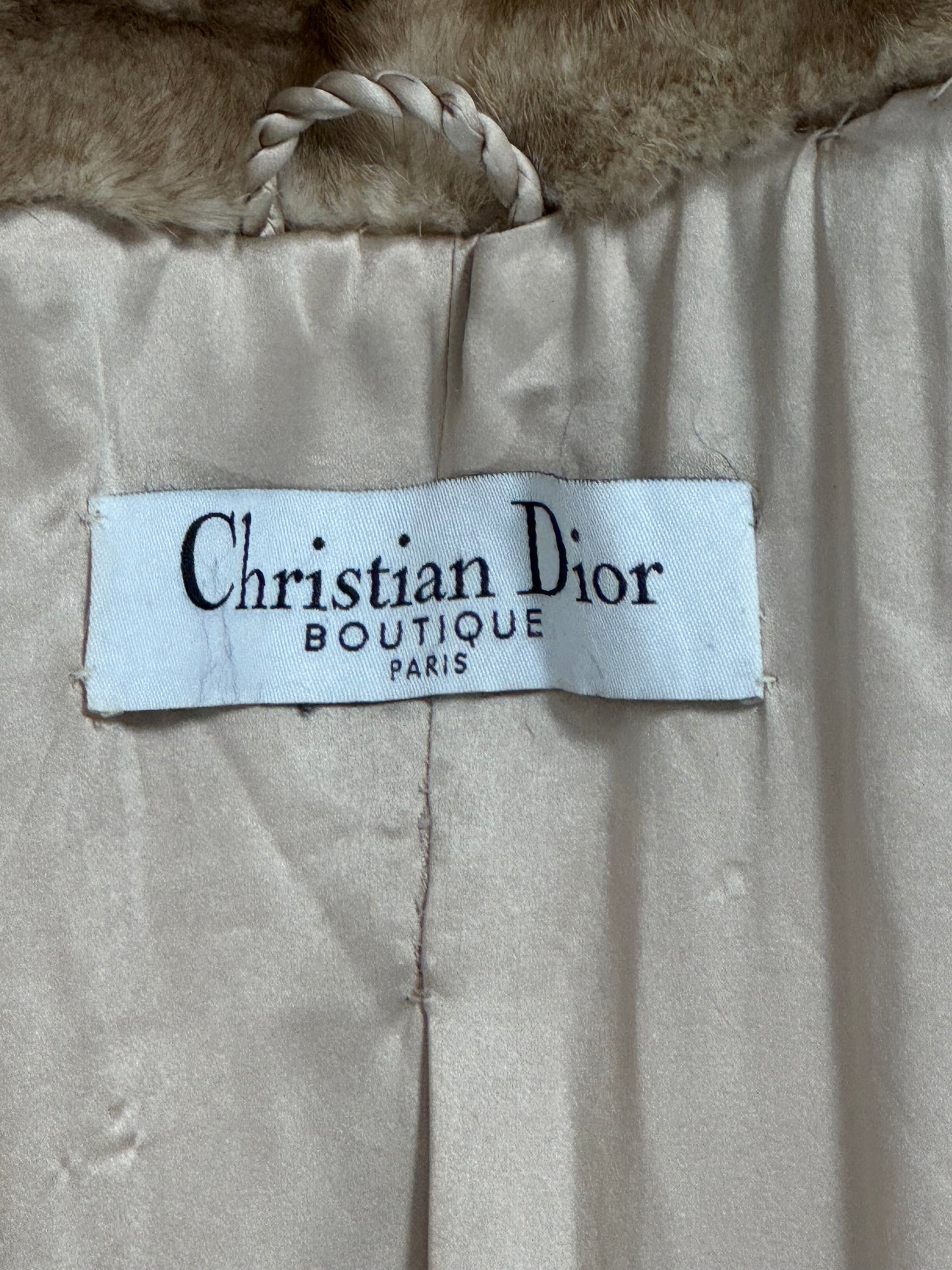 F/W 2005 Christian Dior x John Galliano Wide Collar Princess Cut Golden Mink Long Fur Swing Coat