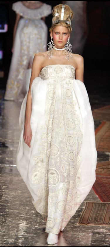 S/S 2005 Christian Dior by John Galliano Haute Couture Runway Large Clear Crystal Chandelier Earrings