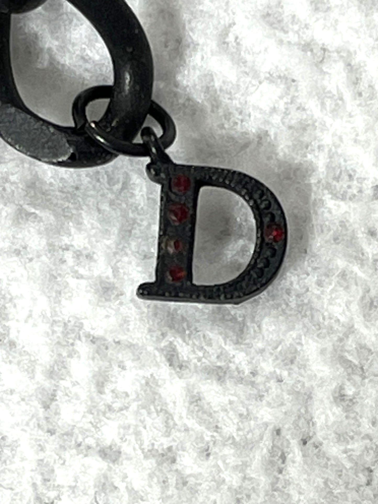 F/W 2006 Christian Dior by John Galliano Runway Large Red & Black Goth Choker Necklace