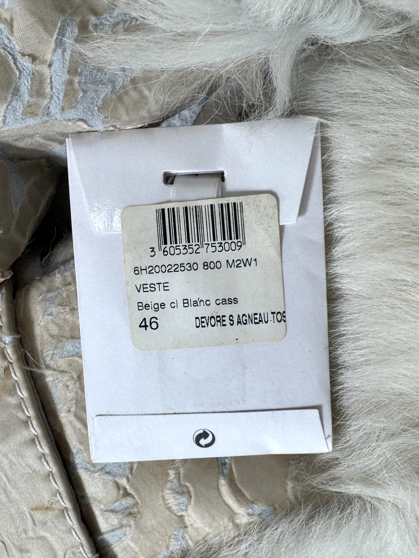 NWT F/W 2006 Christian Dior by John Galliano Runway Distressed Lamb Shearling Fur Jacket Coat