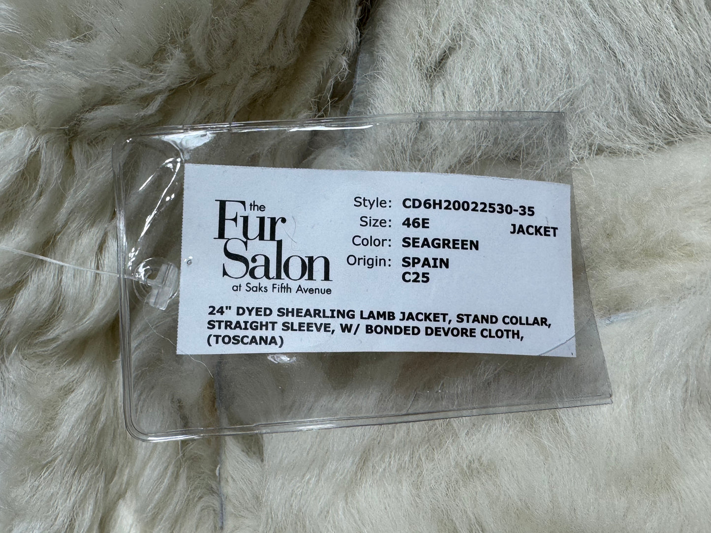 NWT F/W 2006 Christian Dior by John Galliano Runway Distressed Lamb Shearling Fur Jacket Coat