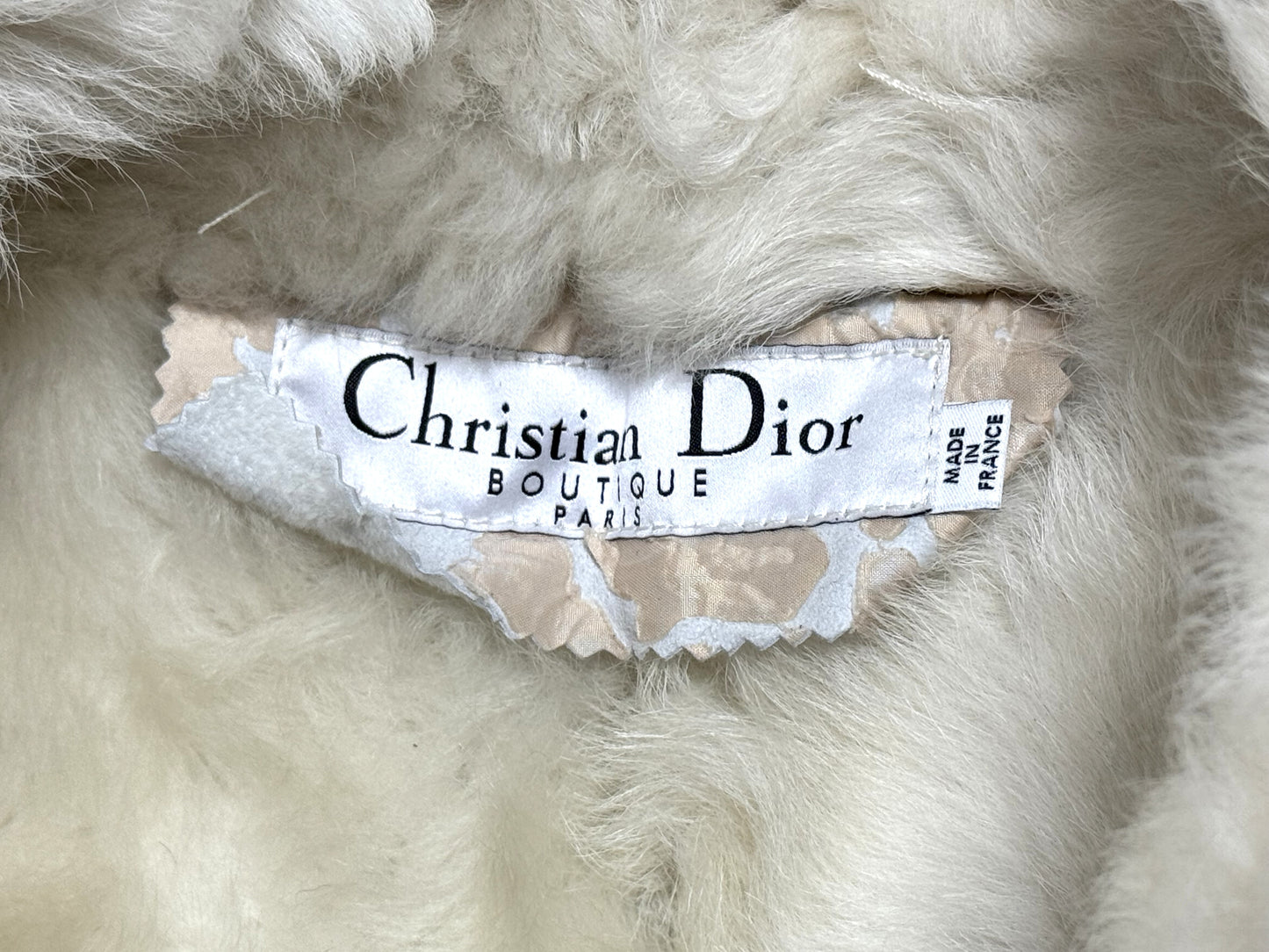 NWT F/W 2006 Christian Dior by John Galliano Runway Distressed Lamb Shearling Fur Jacket Coat