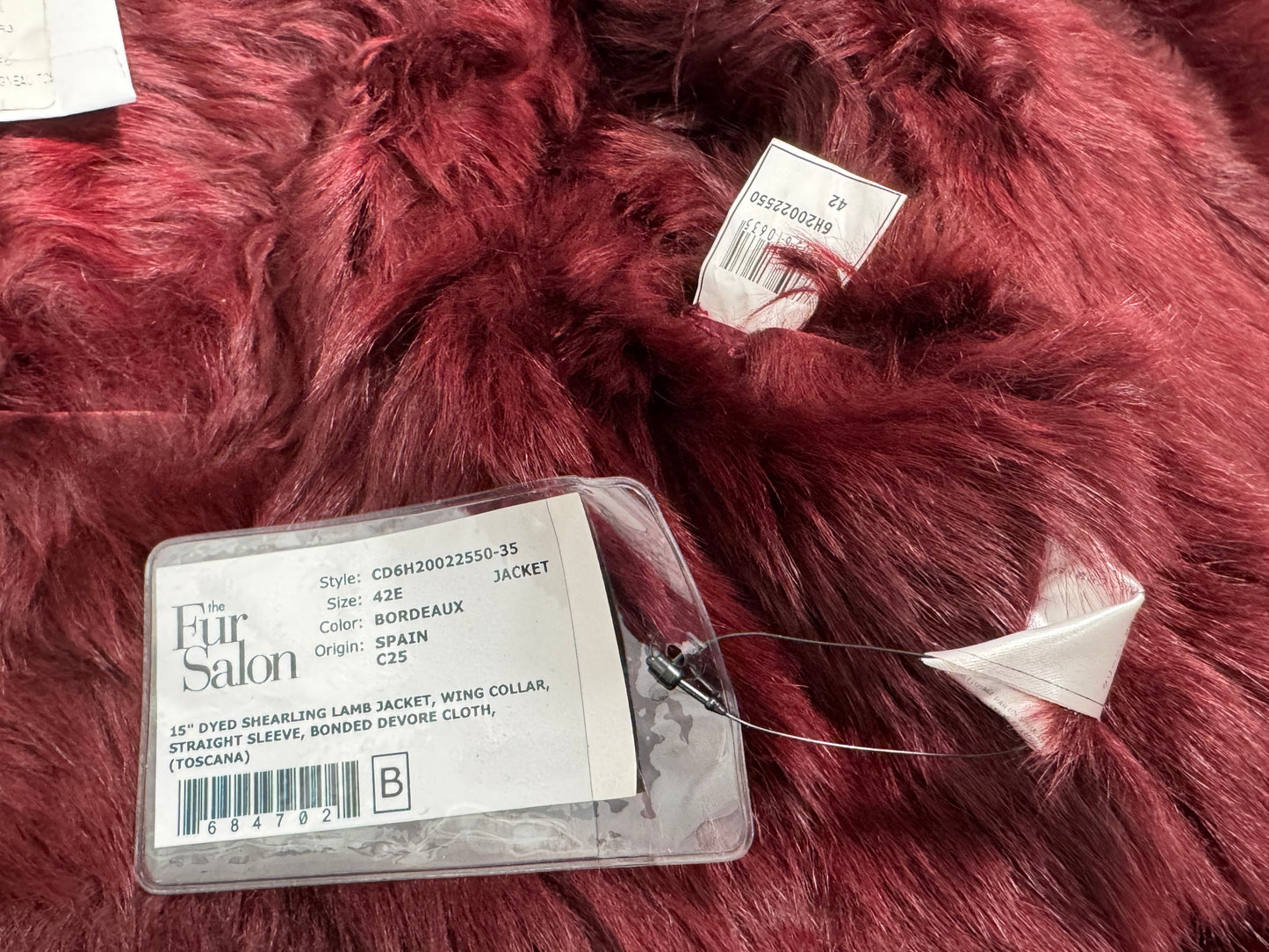 NWT F/W 2006 Christian Dior by John Galliano Runway Burgundy Leather & Fur Cropped Jacket Coat