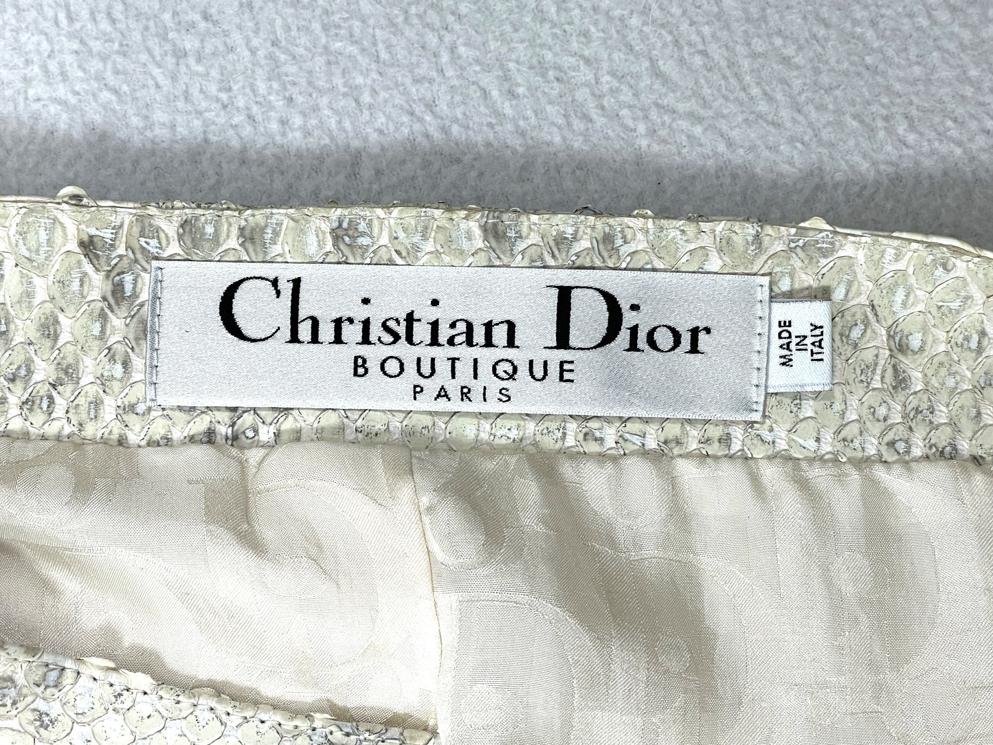 2007 Christian Dior by John Galliano 1960's MOD Style Python Shift Dress Coat 38