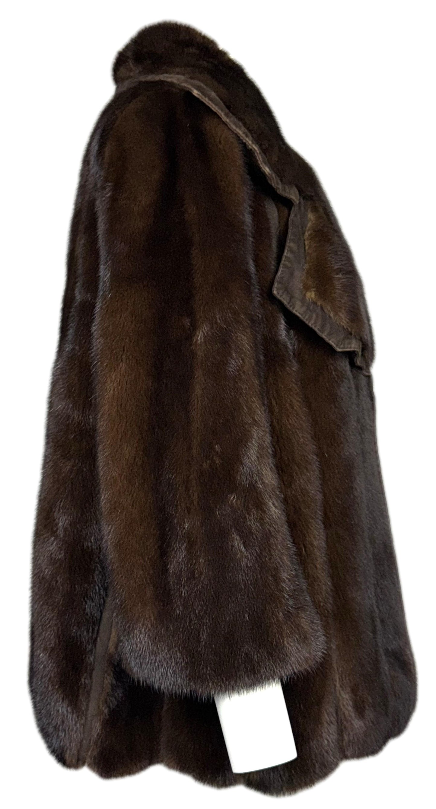 F/W 2007 Christian Dior x John Galliano Brown Mink Fur Short Swing Coat Jacket