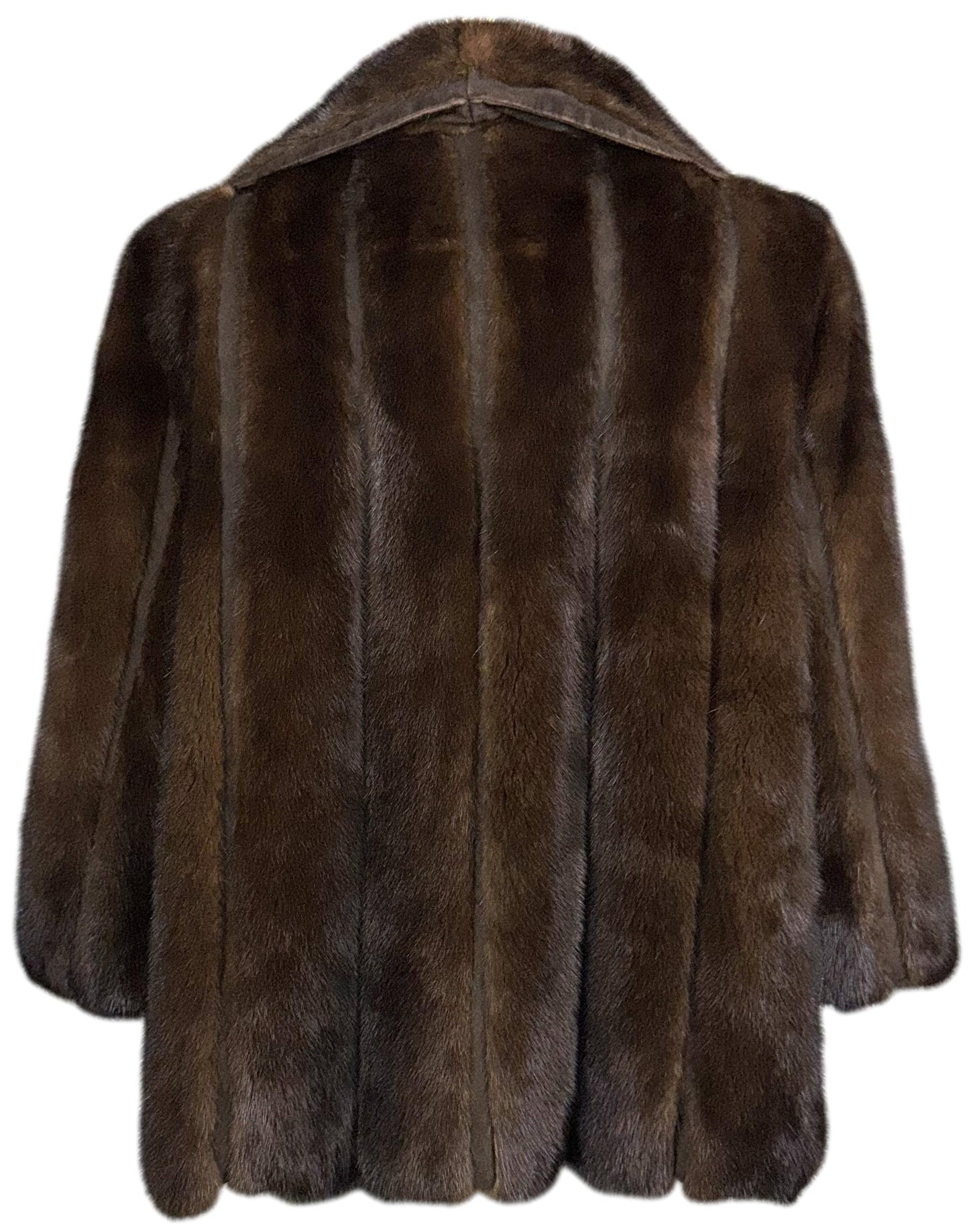 F/W 2007 Christian Dior x John Galliano Brown Mink Fur Short Swing Coat Jacket