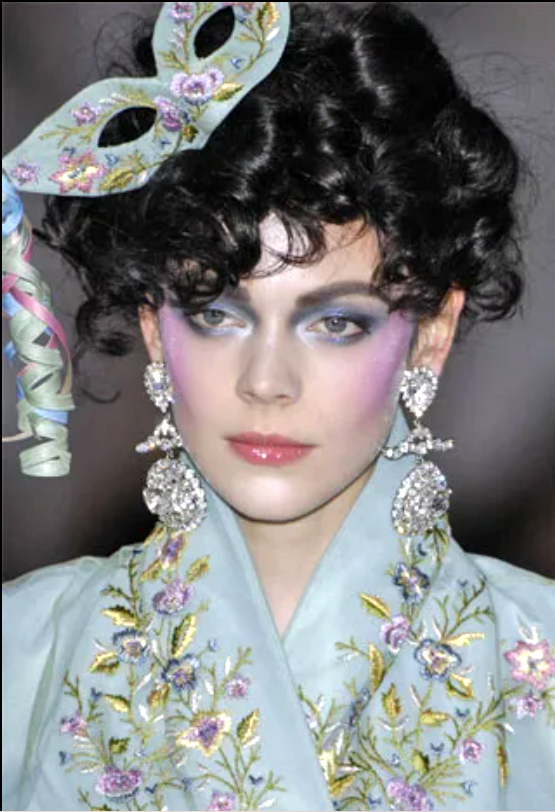 F/W 2007 Christian Dior by John Galliano Haute Couture Runway Large Pastel Crystal Earrings Bracelet & Ring Set