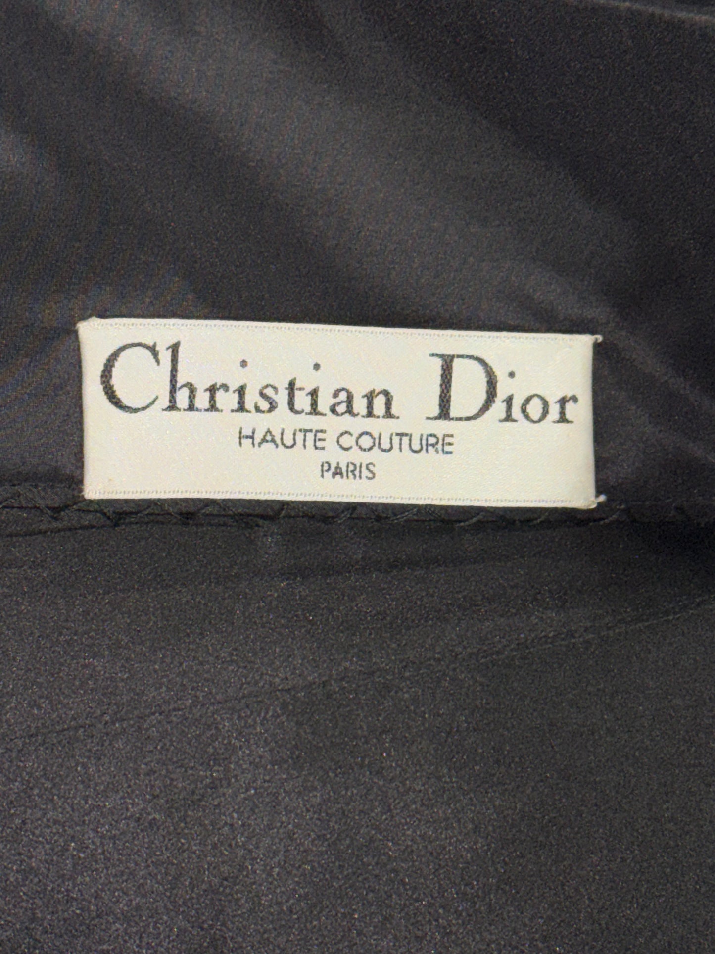 F/W 2007 Christian Dior x John Galliano Haute Couture Runway 1940's Old Hollywood Starlet Black Velvet Beaded Gown Dress