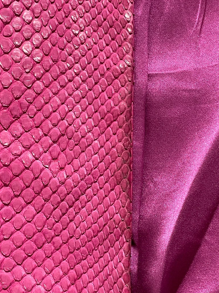 F/W 2007 Christian Dior by John Galliano Runway Hot Pink Python 60's Style Short Jacket