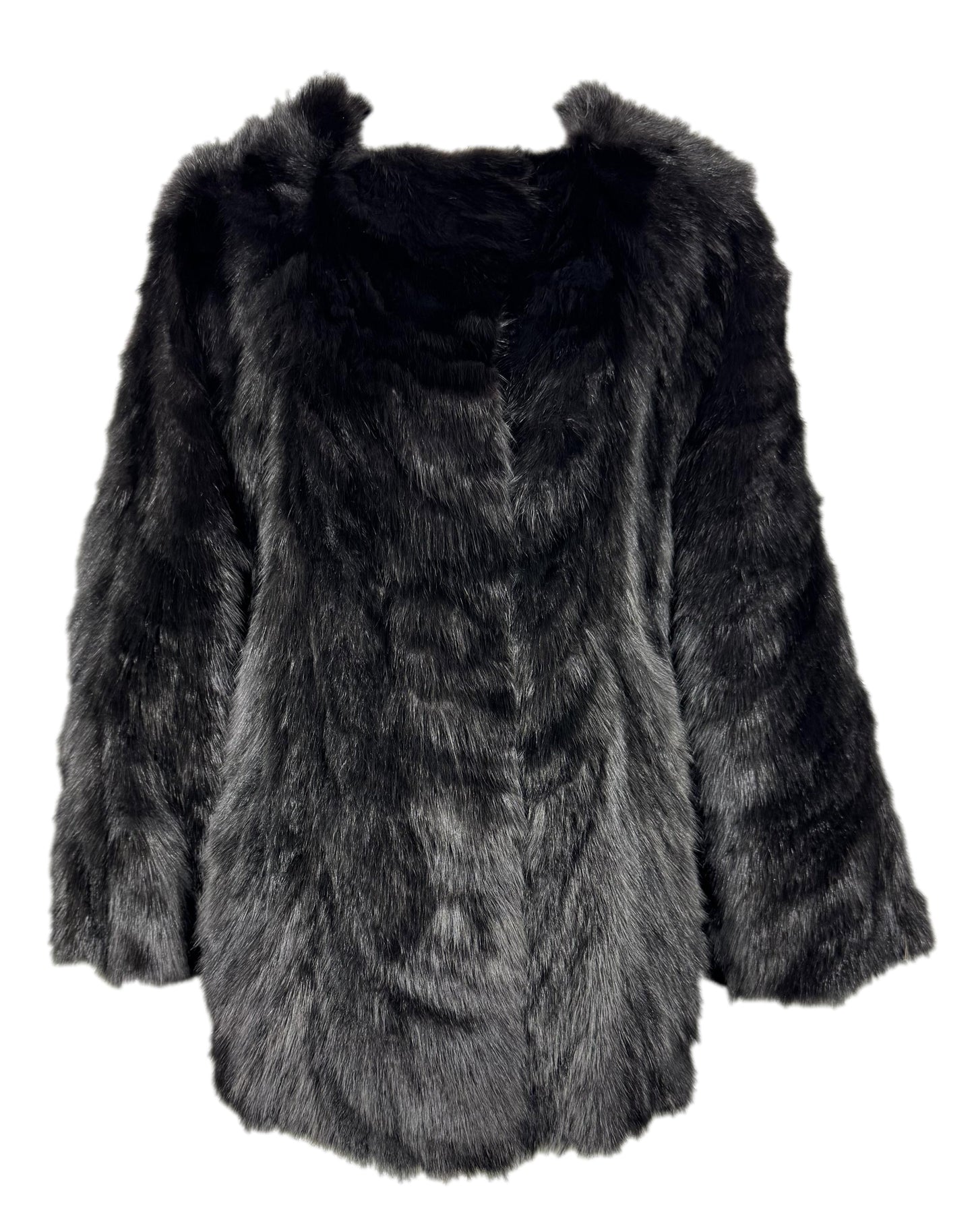 2007 PRADA Black Dyed Sable Fur Jacket Coat