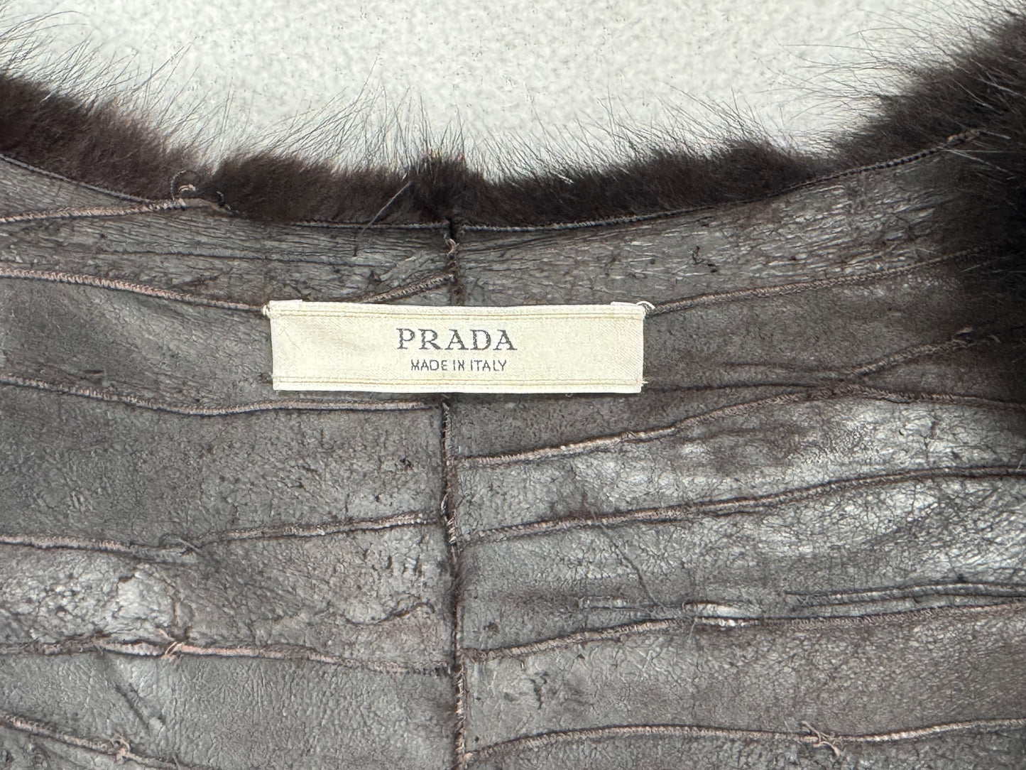 2007 PRADA Black Dyed Sable Fur Jacket Coat