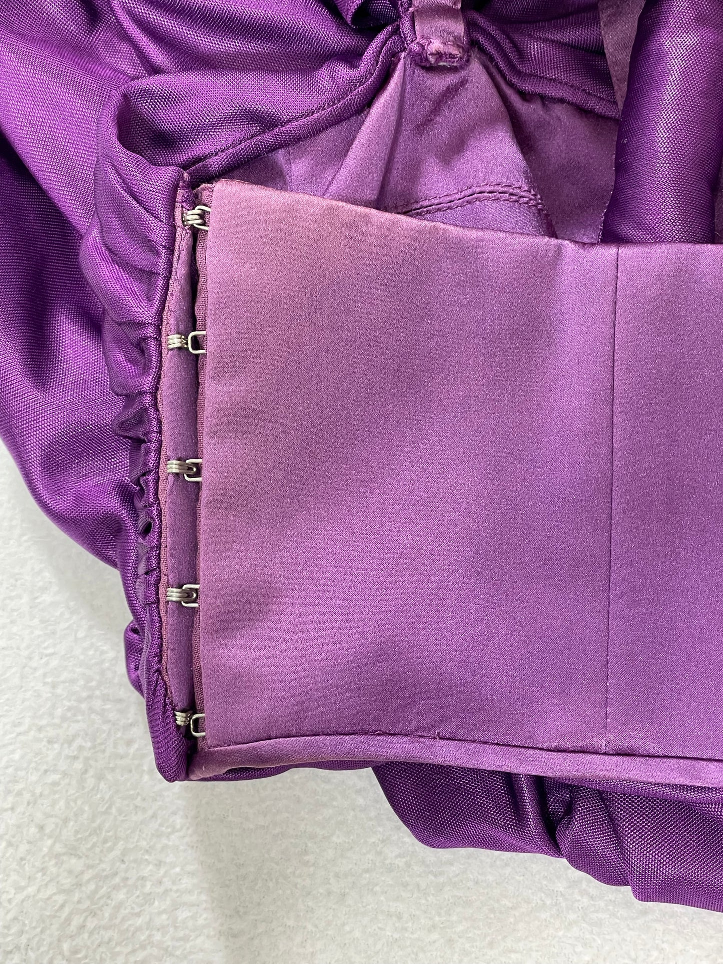 S/S 2007 John Galliano Runway Purple Grecian One Shoulder Cut-Out Mini Dress