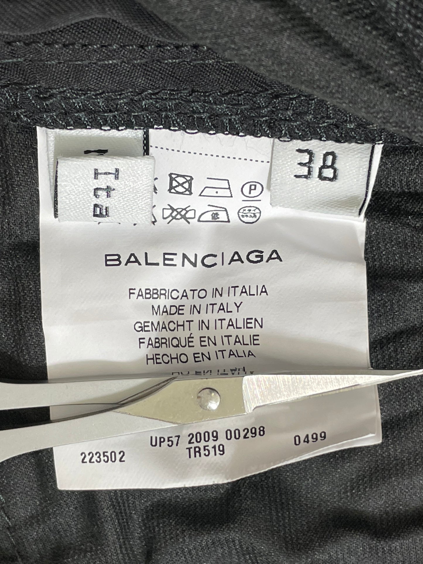 2009 Balenciaga by Nicolas Ghesquière Black Faux Leather Rocker Leggings Pants