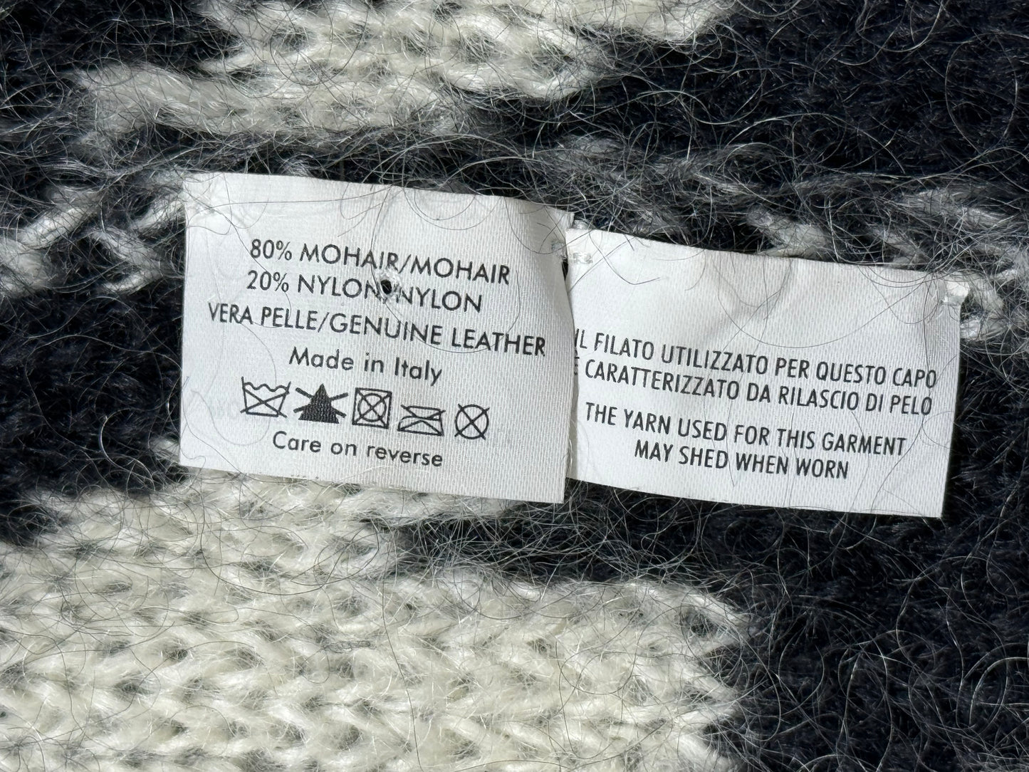 F/W 2009 Alexander McQueen Black & White Long & Short Cardigan Poncho Coat