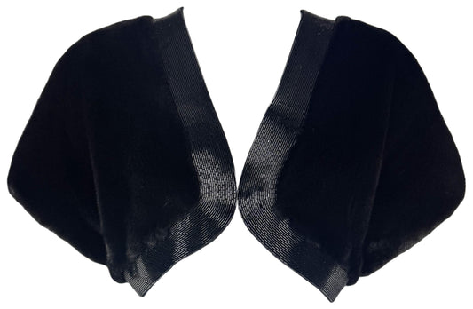 F/W 2009 Christian Dior x John Galliano 1940's Old Hollywood Style Black Beaded Mink Fur Shrug Cropped Jacket