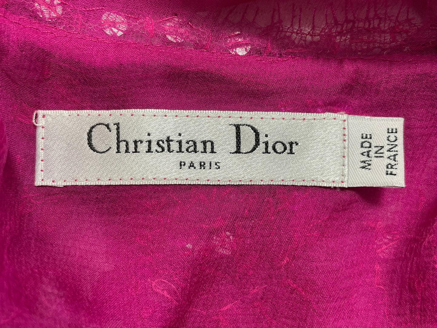 S/S 2010 Christian Dior by John Galliano Runway 1940's Vixen Pin-Up Sheer Hot Pink Silk Maxi Dress
