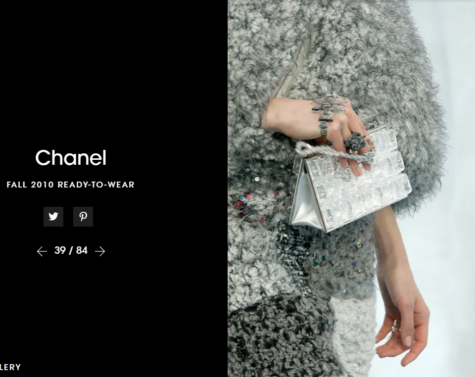 F/W 2010 Chanel by Karl Lagerfeld Runway Ice Cube Minaudiere Clutch Handbag