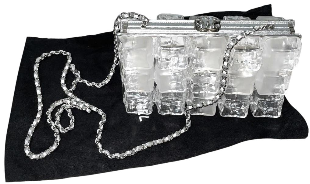 F/W 2010 Chanel by Karl Lagerfeld Runway Ice Cube Minaudiere Clutch Handbag