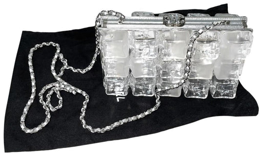 F/W 2010 Chanel by Karl Lagerfeld Runway Ice Cube Minaudiere Clutch Handbag
