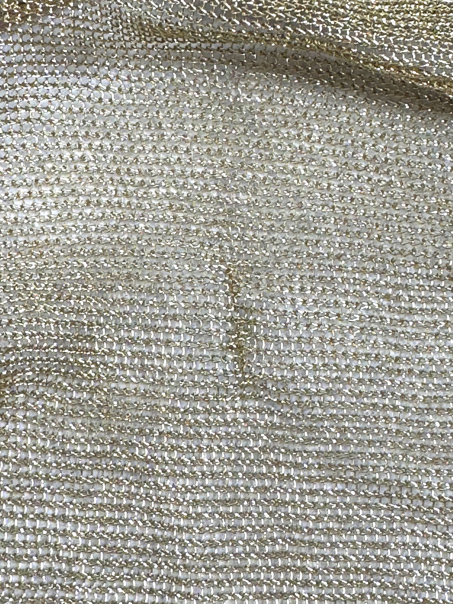 S/S 2010 Christian Dior x John Galliano Sheer Gold Lurex "Chainmail" 1940's Old Hollywood Off Shoulder Wiggle Mermaid Gown Dress