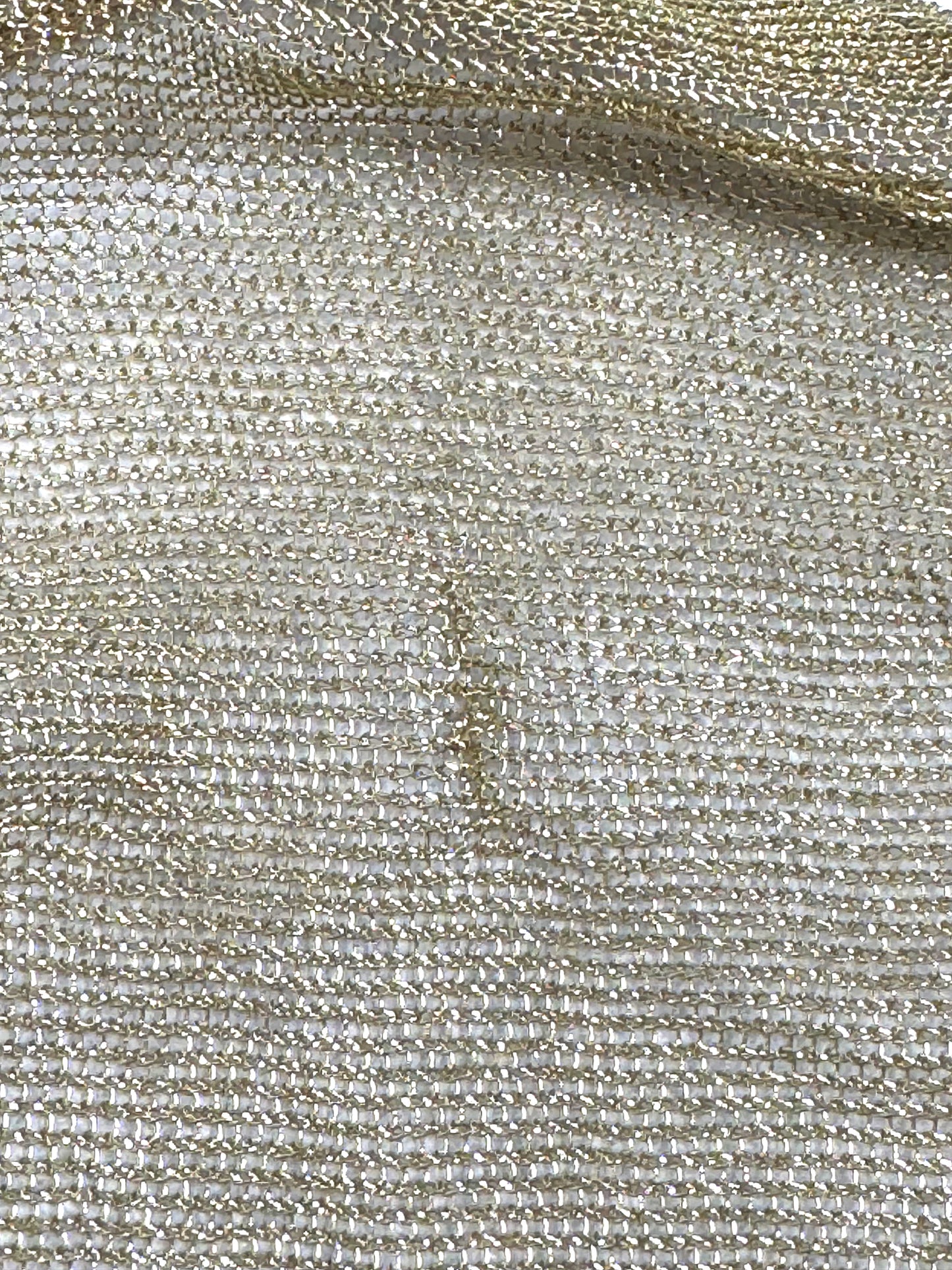 S/S 2010 Christian Dior x John Galliano Sheer Gold Lurex "Chainmail" 1940's Old Hollywood Off Shoulder Wiggle Mermaid Gown Dress
