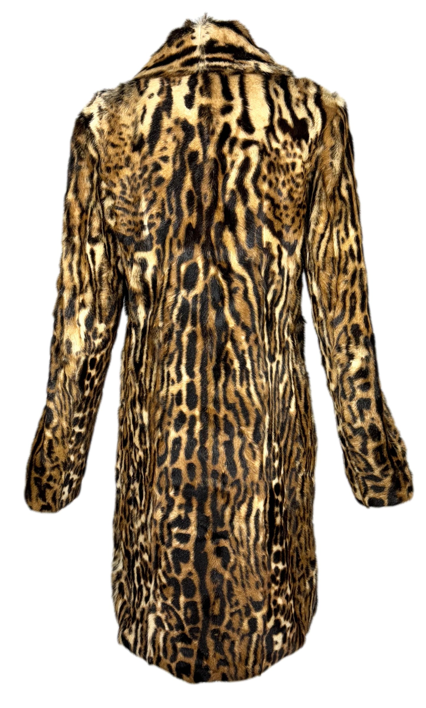 F/W 2012 Ralph Lauren Collection Purple Label Runway "Joslyn" Ocelot Print Fur Coat