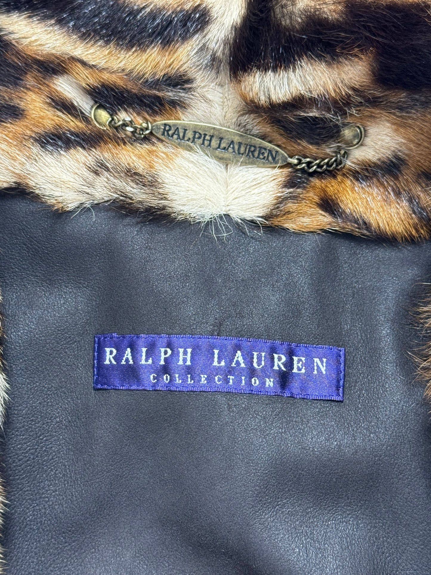 F/W 2012 Ralph Lauren Collection Purple Label Runway "Joslyn" Ocelot Print Fur Coat
