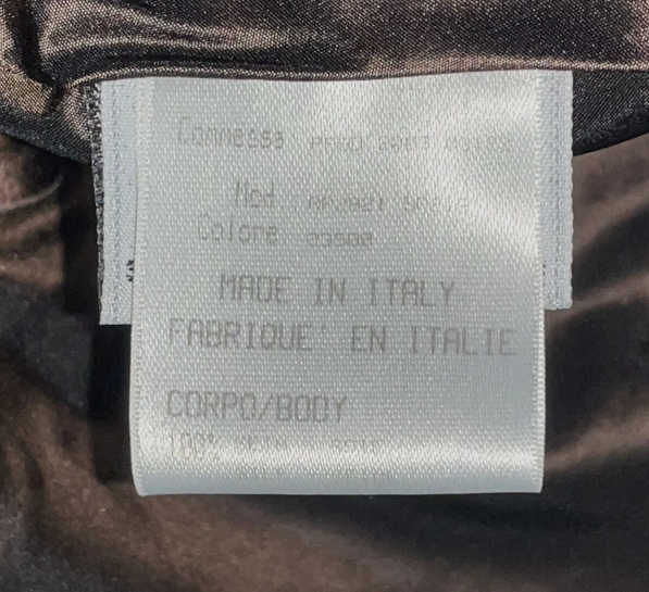 2003 Roberto Cavalli Brown Silk Zodiac Astrology Long Reversible Puffer Coat