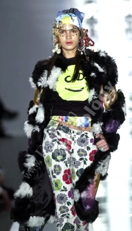 F/W 2001 Christian Dior by John Galliano Boho Chic Patchwork Fur Short Jacket